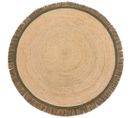 Tapis Rond Kana En Jute - Vert - 180x180 Cm