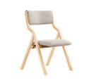 Chaise Pliante En Bois Avec Assise Rembourrée, Chaise Pliable Pour Cuisine, Bureau, Fst40-hg