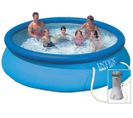 Kit Piscine Gonflable Autoportante "Easy Set" 3.66 x 0.76 m Bleu avec pompe filtration