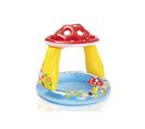 Piscine Pataugeoire Gonflable Pare-soleil Champignon 102 X 102 X 89 Cm