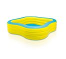 Piscine Gonflable Carrée "hublot" Jaune