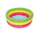 Piscinette Arc En Ciel Ronde 3 Boudins - D 70 X H 24 Cm