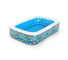 Piscine Gonflable Pour Enfants Bleu 229x152x56 Cm