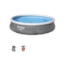 Piscine gonflable Autoportée Fast Set Aspect Rotin 3,96 x 0,84 m avec pompe filtration