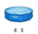 Kit Piscine Hors Sol Tubulaire Steel Pro™ - 305 X 76 Cm - Ronde (livrée Avec Pompe De Filtration)