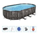 Ensemble De Piscine Ovale Power Steel 488x305x107 Cm