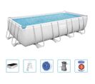 Ensemble De Piscine Power Steel Rectangulaire 488x244x122 Cm