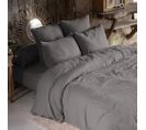 Housse De Couette 200x200 Gaze De Coton Granit