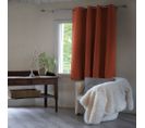 Rideau Occultant Polyester Orange 140x180 Cm