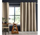 Rideau Occultant Polyester Beige 180x260 Cm