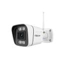 Caméra Wifi Extérieur Avec Spots Et Sirène - V5p Blanc