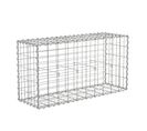 Gabion À Pierres, Acier Galvanisé Antirouille, 100 X 50 X 30 Cm, Décoration Jardin