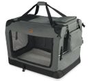 Sac Transport Pliable Chien Chat Caisse Cage Portable 82x60x60cm Gris