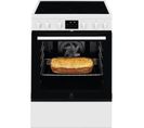 Cuisinière Dessus Vitrocéramique 4 foyers Blanc - Lkr64890aw