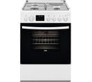 Cuisinière Mixte 3 foyers gaz + 1 électrique chaleur tournante Pyrolyse - Fcm659hpwa