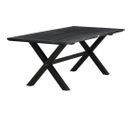 Table De Jardin Rives Noir 200x100x175 Cm