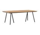 Table De Jardin En Acier Et Acacia 200 X 100 Cm Chan