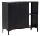 Buffet 2 Portes 2 Cases Piring Noir