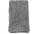 Jeté De Canapé En Polyester Chenille Ally 170 X 130 Cm Gris Foncé