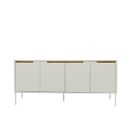 Switch - Buffet En Bois 4 Portes L173cm - Couleur - Blanc