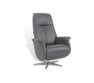 Fauteuil De Relaxation Manuel - Grapheus - Cuir Anthracite