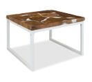 Table Basse Teck Résine 60x60x40 Cm