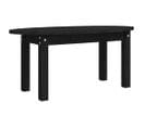 Table Basse Noir 80x40x35 Cm Bois Massif De Pin