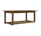 Table Basse Marron Miel 110x55x45 Cm Bois Massif De Pin