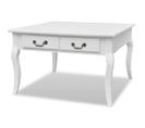 Table Basse Avec 4 Tiroirs Blanc