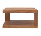 Table Basse 65x65x33 Cm Bois De Teck Solide