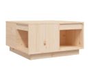 Table Basse 60x61x32,5 Cm Bois Massif De Pin