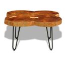 Table Basse 35 Cm 4 Troncs Bois