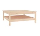 Table Basse 100x100x40 Cm Bois Massif De Pin