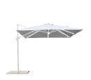 Parasol Jardin Et Terrasse Déporté Réglable Avec LED 3x3 Blanc Cisie