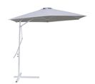 Parasol De Jardin Déporté 3 M En Acier Hexagonal Blanc Anti Uv Samana