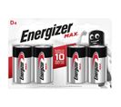 Piles Alcalines Energizer Max D/lr20, Pack De 4