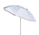 Parasol De Plage Aluminium 200 Cm Anti-vent Protection Uv Lombok