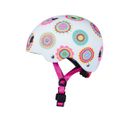 Casque Vélo Et Trottinette Doodle Dots  Boucle Magnétique  Lumière LED Intégrée  Taille S