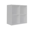 Casier De Rangement 4 Cases Timeus   Blanc