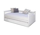 Lit Banquette Gigogne Izao   Blanc 90x190 Cm