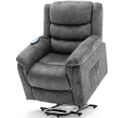 Fauteuil De Massage Électrique Avec Fonction Chauffage Et Vibration - Gris