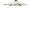 Parasol Avec Lumières LED Sable 200x211 Cm Aluminium