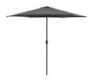 Parasol D'extérieur Et Mât En Aluminium 270x246 Cm Anthracite