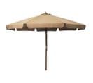 Parasol Avec Mât En Bois 330 Cm Taupe