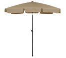 Parasol De Plage Taupe 180x120 Cm