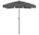 Parasol De Plage Anthracite 180x120 Cm