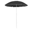 Parasol D'extérieur Avec Mât En Acier Anthracite 180 Cm