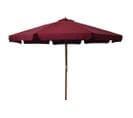 Parasol Avec Mât En Bois 330 Cm Bordeaux