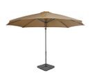 Parasol Avec Base Portable Taupe