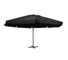 Parasol D'extérieur Avec Mât En Aluminium 500 Cm Noir